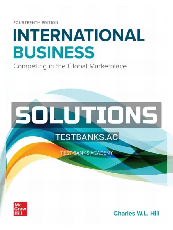 Cover for Solutions Manual for International Business 14th Edition by Hill