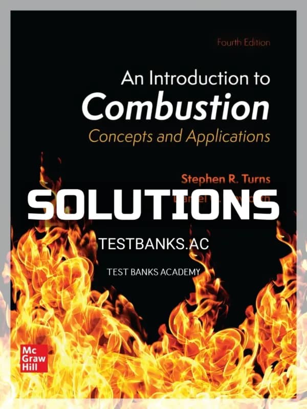 Cover for Solutions Manual for Introduction to Combustion Concepts and Applications 4th Edition by Turns