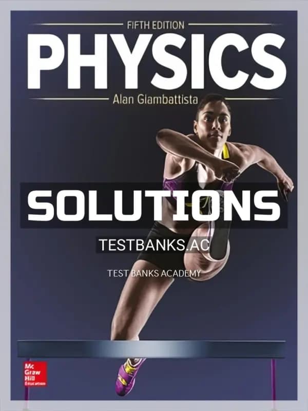 Cover for Solutions Manual for Physics 5th Edition by Giambattista