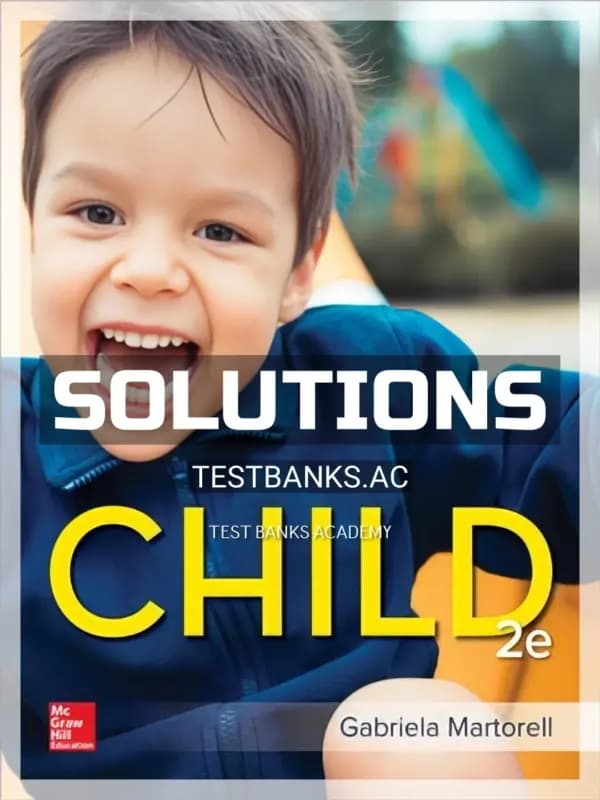 Cover for Solutions Manual for Child 2nd Edition by Martorell