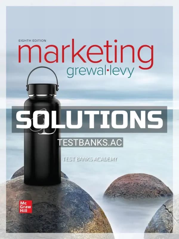 Cover for Solutions Manual for Marketing 8th Edition by Grewal