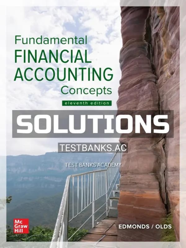 Solutions Manual for Fundamental Financial Accounting Concepts 11th Edition by Edmonds cover