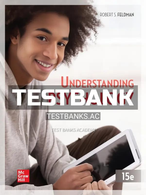 Cover for Test Bank for Understanding Psychology 15th Edition by Feldman
