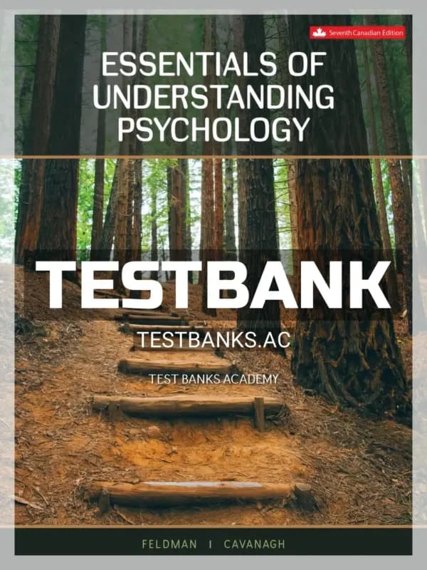 Cover for Test Bank for Essentials of Understanding Psychology 7th CA Edition by Feldman