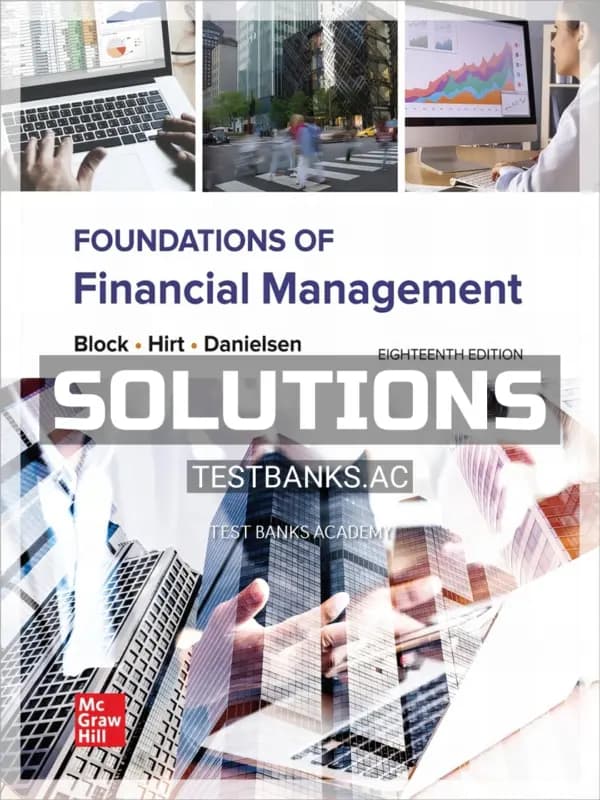 Cover for Solutions Manual for Foundations of Financial Management 18th Edition by Bloc