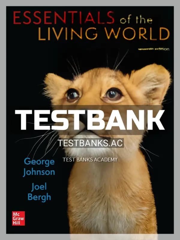 Cover for Test Bank for Essentials of The Living World 7th Edition by Johnson