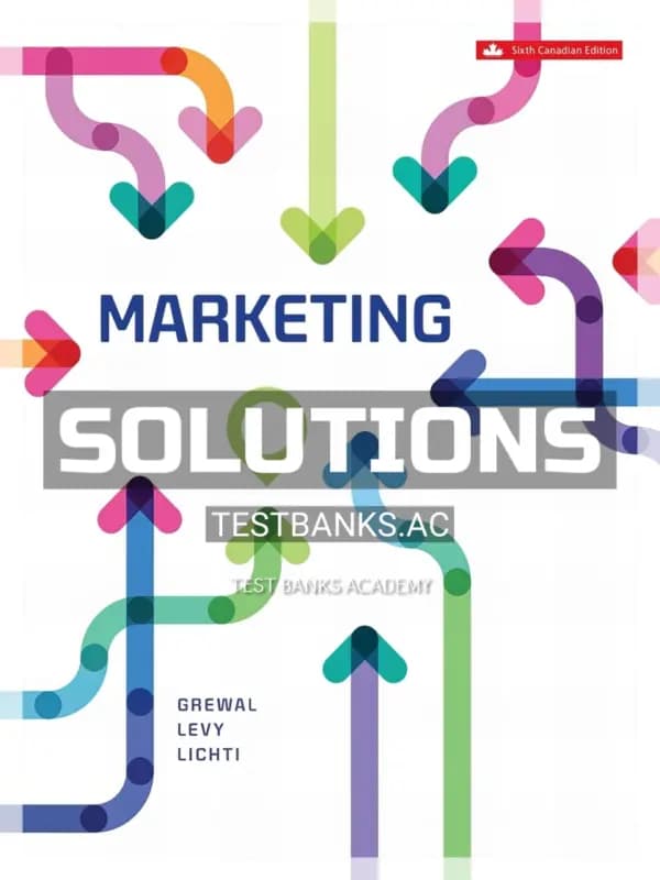 Cover for Solutions Manual for Marketing 6th CA Edition by Grewal