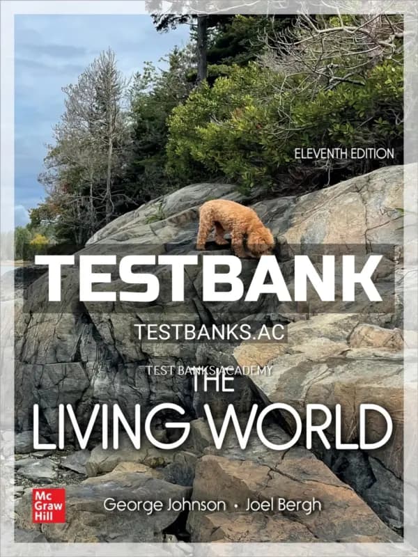 Test Bank for Living World 11th Edition by Johnson cover