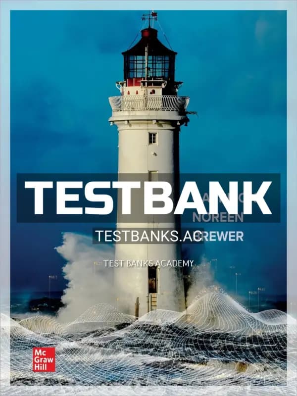 Cover for Test Bank for Managerial Accounting 18th Edition by Garrison