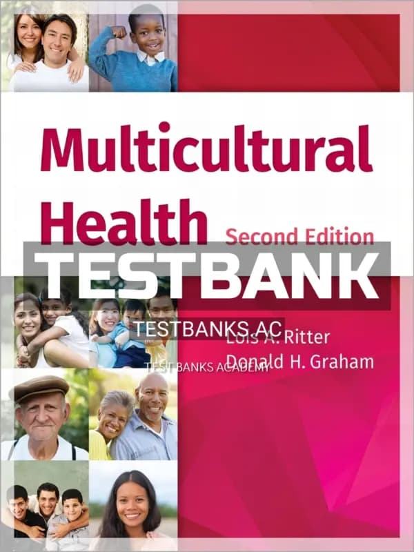 Cover for Test Bank for Multicultural Health 2nd Edition by Ritter