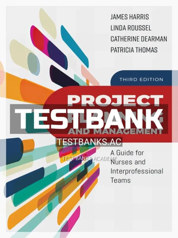 Cover for Test Bank for Project Planning and Management 3rd Edition by Harris