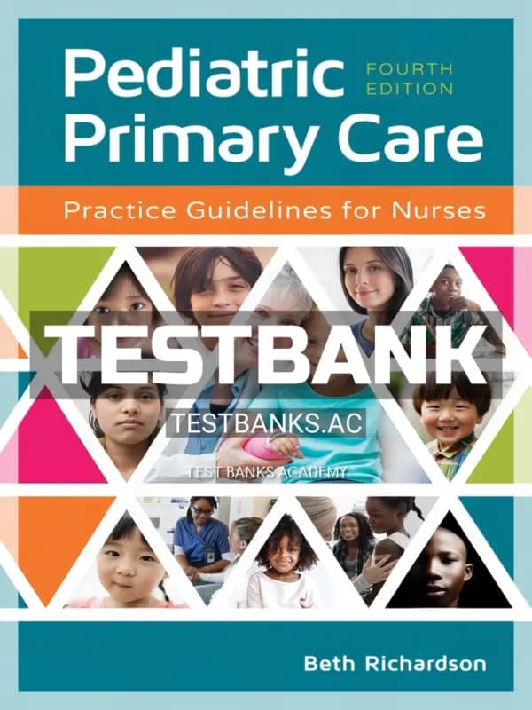 Cover for Test Bank for Pediatric Primary Care 4th Edition by Richardson