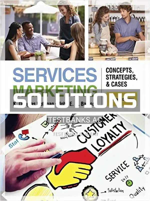 Cover for Solutions Manual for Services Marketing Concepts Strategies and Cases 5th Edition by Hoffman