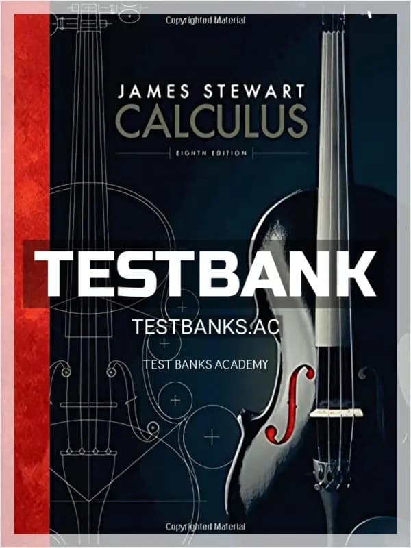Cover for Test Bank for Calculus 8th Edition by Stewart
