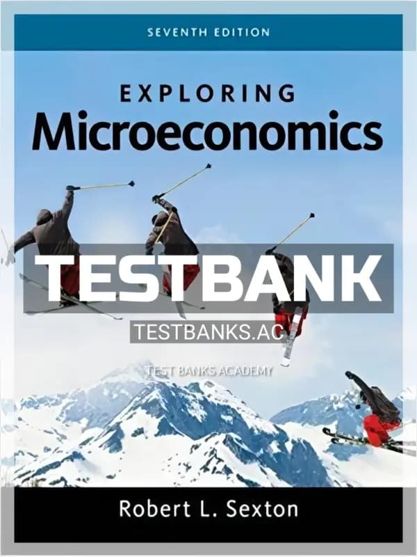 Cover for Test Bank for Exploring Microeconomics 7th Edition by Sexton