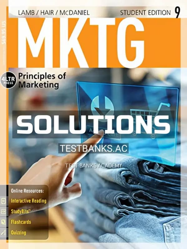 Cover for Solutions Manual for MKTG 9th Edition by Lamb