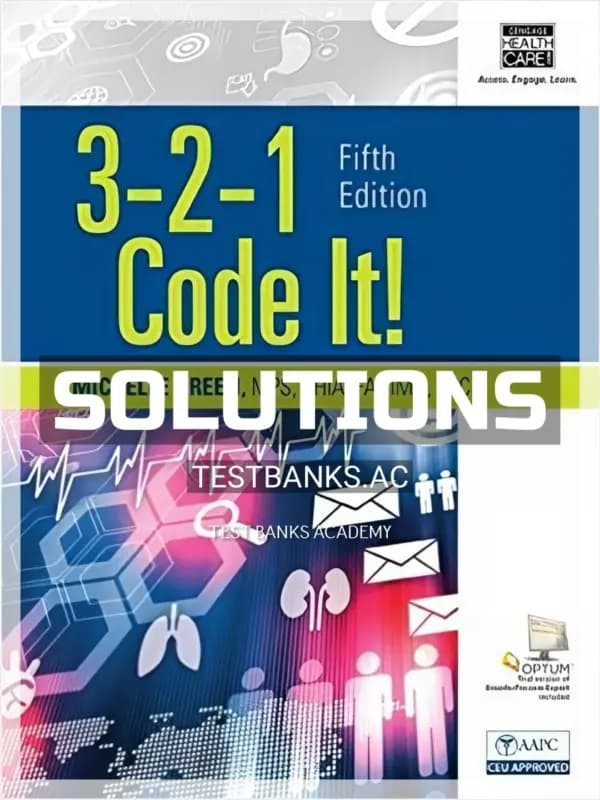 Cover for Solutions Manual for 3 2 1 Code It 5th Edition by Green