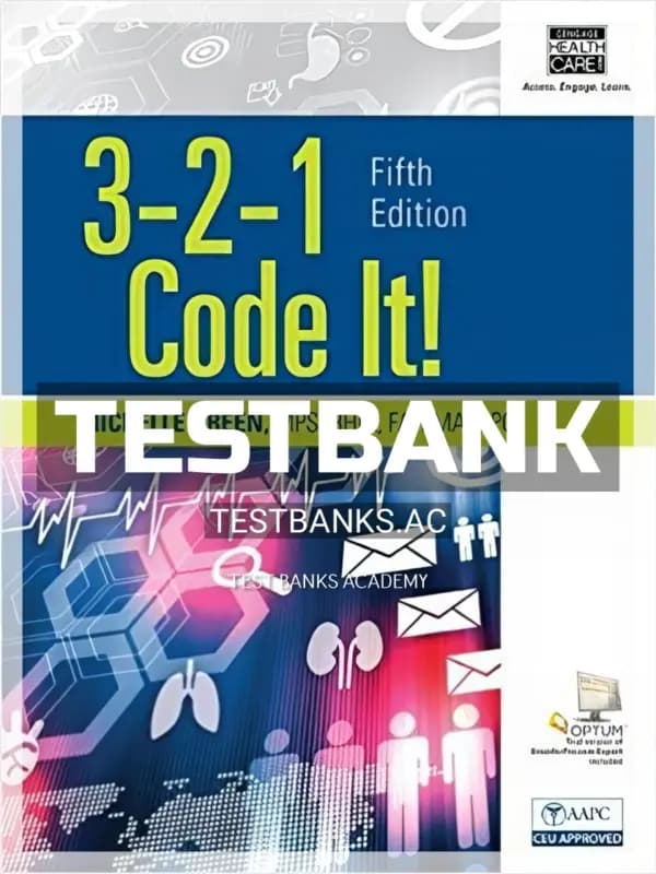 Cover for Test Bank for 3 2 1 Code It 5th Edition by Green