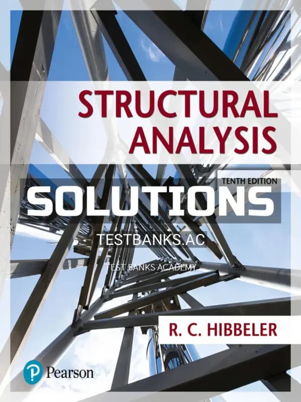 Cover for Solutions Manual for Structural Analysis 10th Edition by Hibbeler