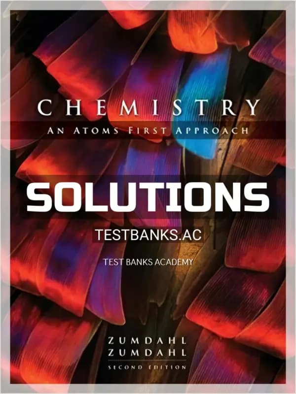 Cover for Solutions Manual for Chemistry An Atoms First Approach 2nd Edition by Zumdahl