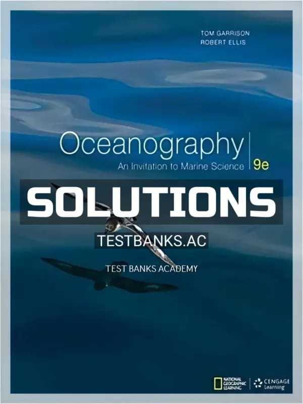 Cover for Solutions Manual for Oceanography An Invitation to Marine Science 9th Edition by Garrison