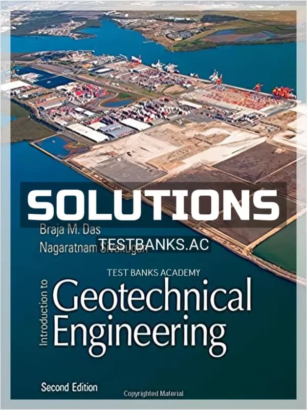 Cover for Solutions Manual for Introduction to Geotechnical Engineering 2nd Edition by Das