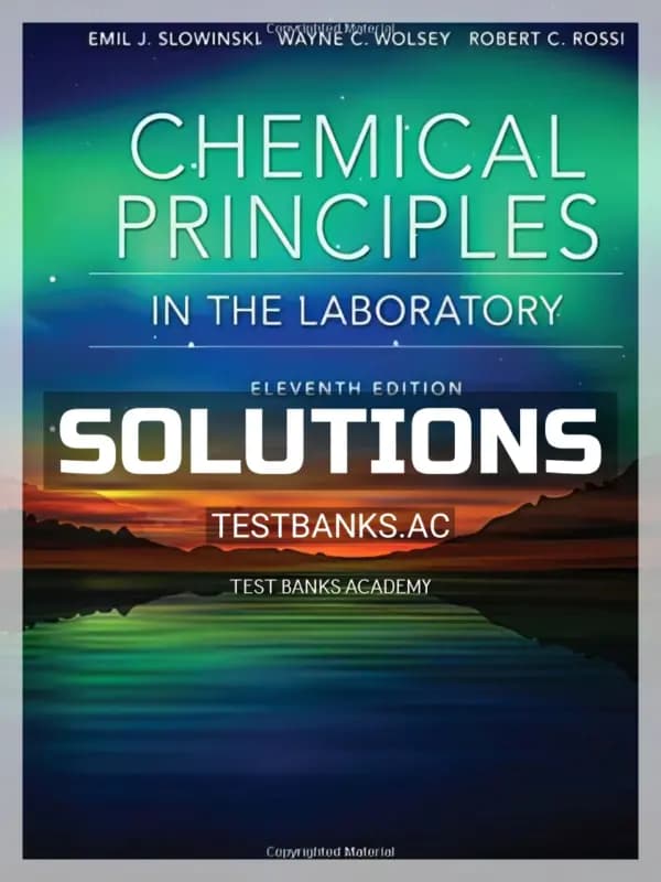 Cover for Solutions Manual for Chemical Principles in the Laboratory 11th Edition by Slowinski