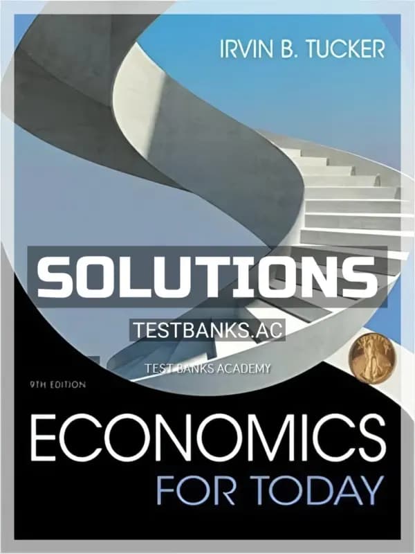 Cover for Solutions Manual for Economics For Today 9th Edition by Tucker