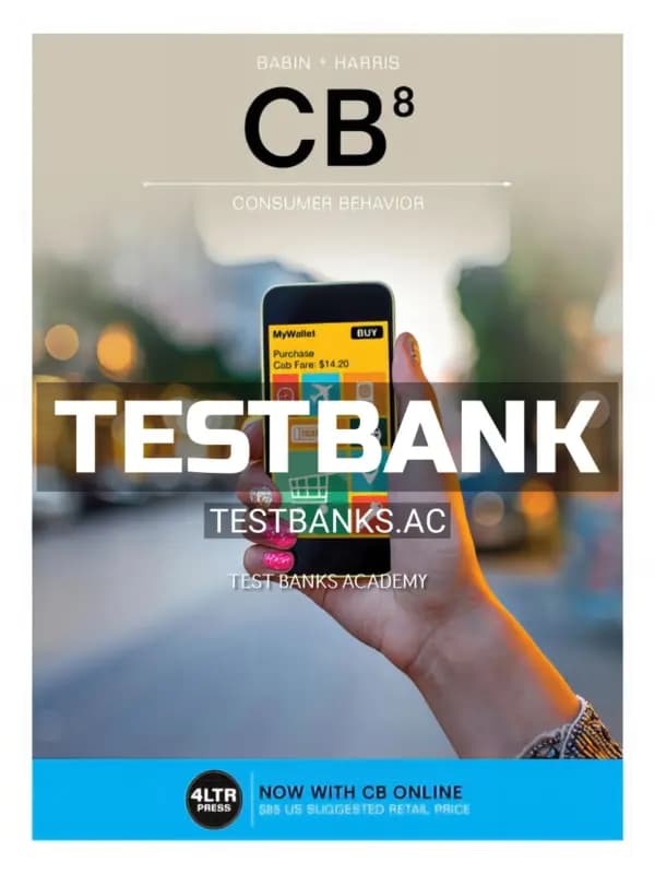 Cover for Test Bank for CB 8th Edition by Babin
