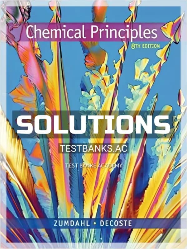 Cover for Solutions Manual for Chemical Principles 8th Edition by Zumdahl