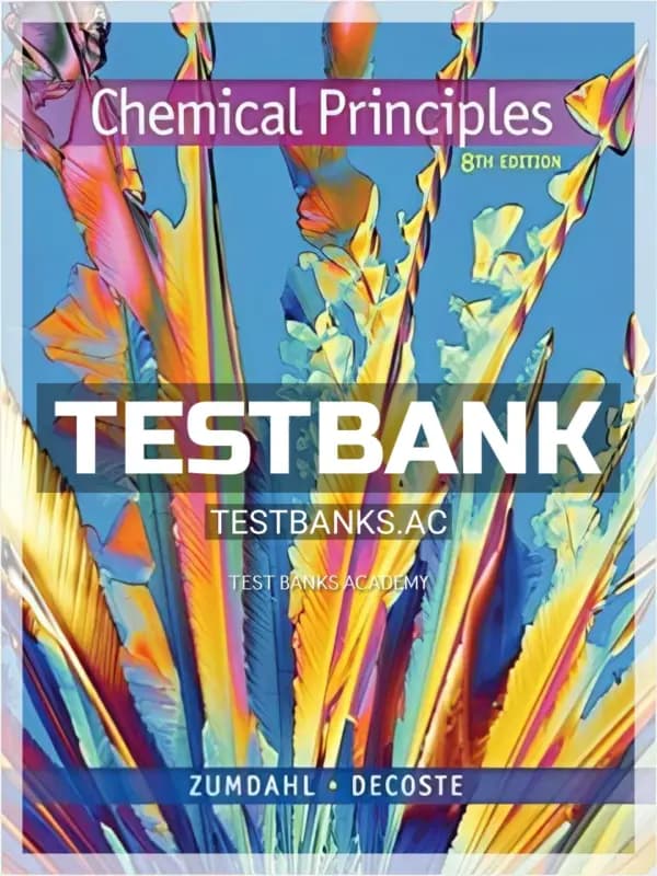 Cover for Test Bank for Chemical Principles 8th Edition by Zumdahl