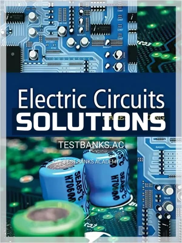 Cover for Solutions Manual for Electric Circuits 1st Edition by Kang