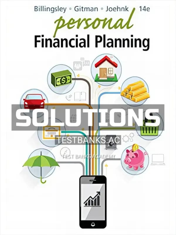 Cover for Solutions Manual for Personal Financial Planning 14th Edition by Billingsley