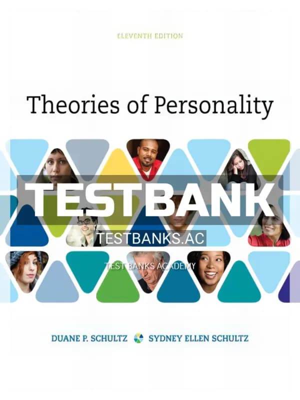 Cover for Test Bank for Theories of Personality 11th Edition by Schultz