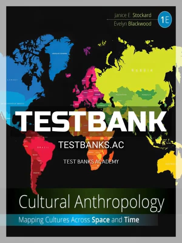 Cover for Test Bank for Cultural Anthropology 1st Edition by Stockard