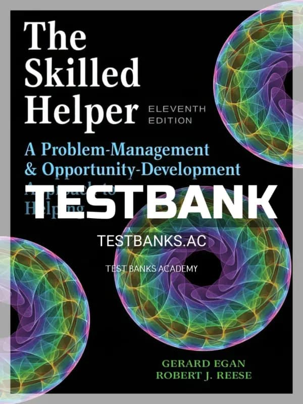 Cover for Test Bank for Skilled Helper 11th Edition by Egan