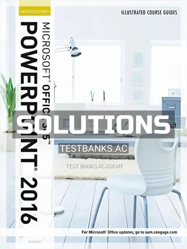 Cover for Solutions Manual for Illustrated Course Guide Microsoft Office 365 and PowerPoint 2016 Introductory Spiral bound Version 1st Edition by Beskeen