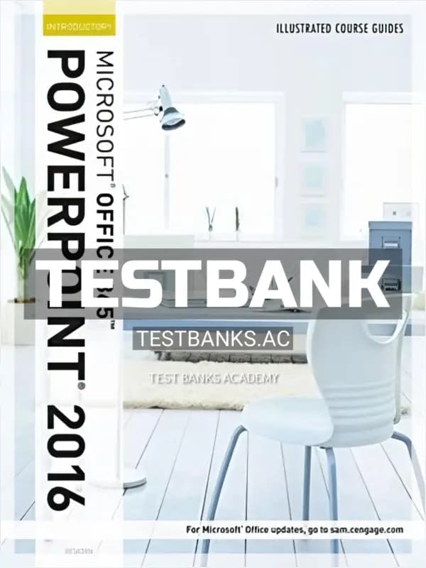 Cover for Test Bank for Illustrated Course Guide Microsoft Office 365 and PowerPoint 2016 Introductory Spiral bound Version 1st Edition by Beskeen
