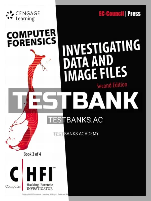 Cover for Test Bank for Computer Forensics Investigating Data and Image Files CHFI 2nd Edition by EC-Council