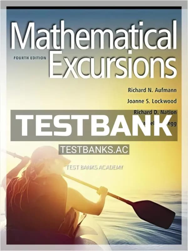 Cover for Test Bank for Mathematical Excursions 4th Edition by Aufmann