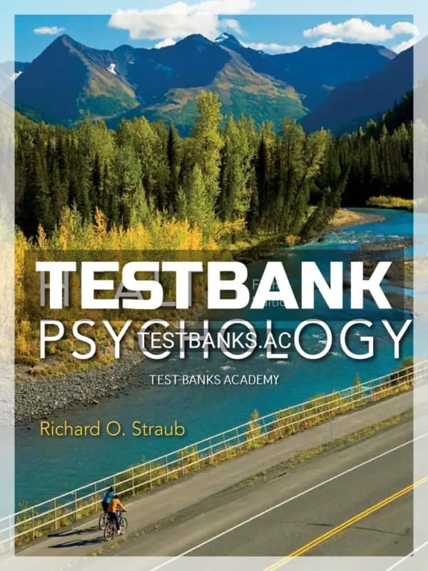 Cover for Test Bank for Health Psychology A Biopsychosocial Approach 5th Edition by Straub