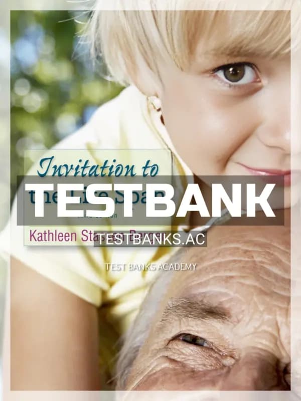 Cover for Test Bank for Invitation to the Life Span 3rd Edition by Berger