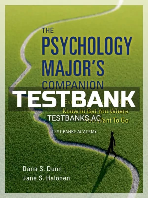 Cover for Test Bank for Psychology Majors Companion 1st Edition by Dunn