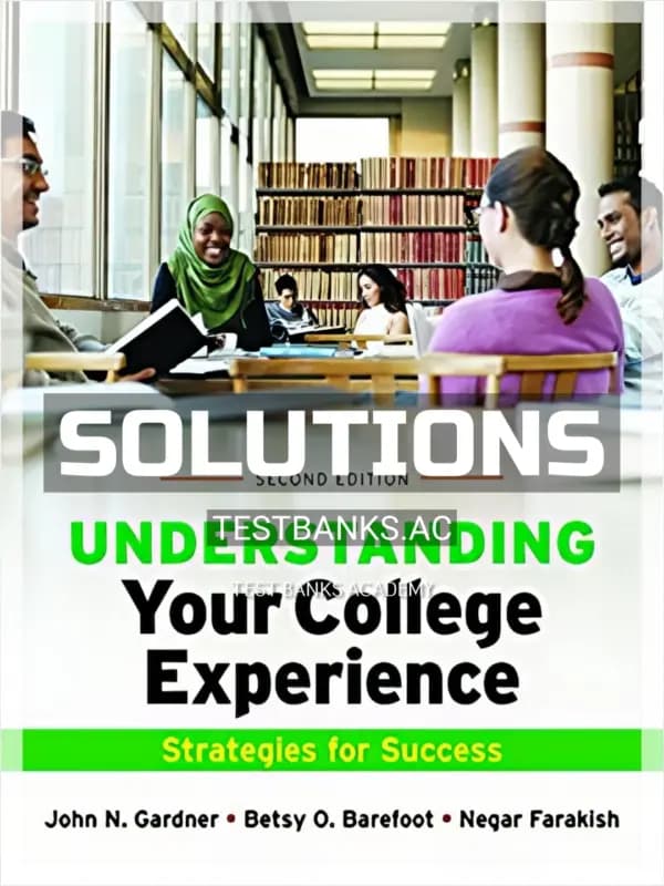 Cover for Solutions Manual for Understanding Your College Experience 2nd Edition by Gardner