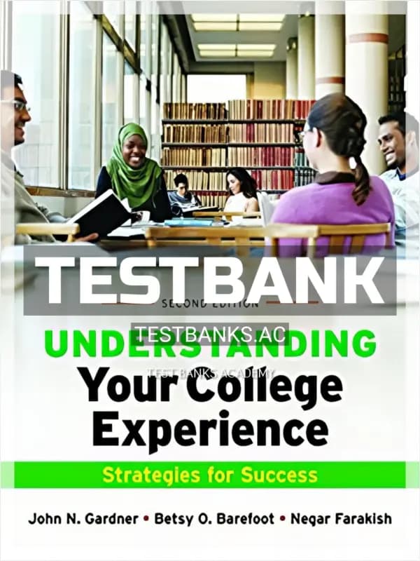 Cover for Test Bank for Understanding Your College Experience 2nd Edition by Gardner