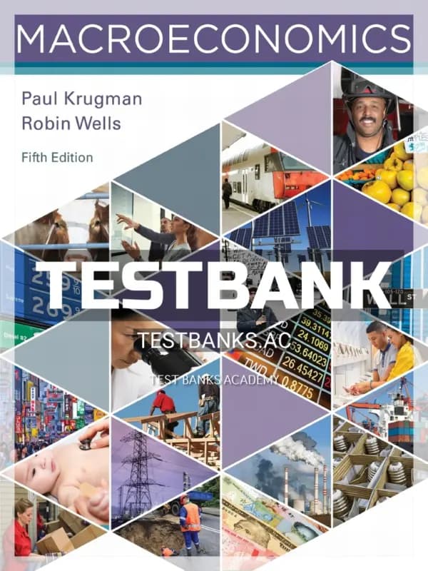 Cover for Test Bank for Macroeconomics 5th Edition by Krugman