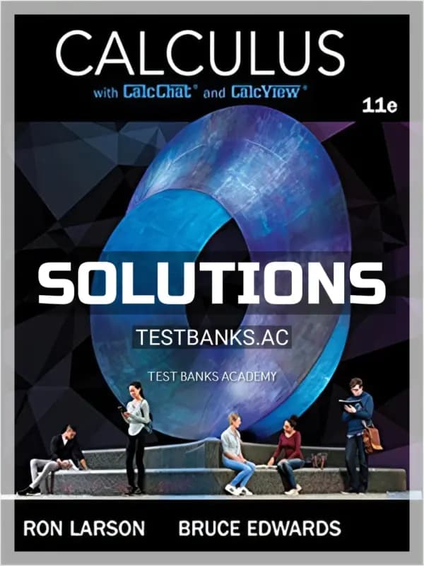 Cover for Solutions Manual for Calculus 11th Edition by Larson