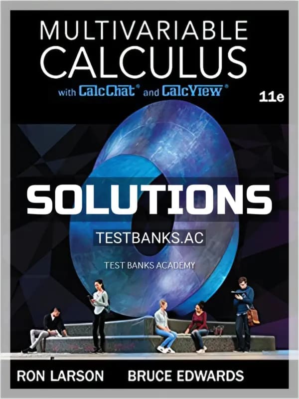 Cover for Solutions Manual for Multivariable Calculus 11th Edition by Larson