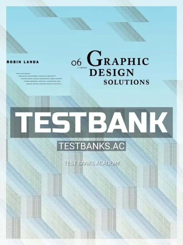 Cover for Test Bank for Graphic Design Solutions 6th Edition by Landa