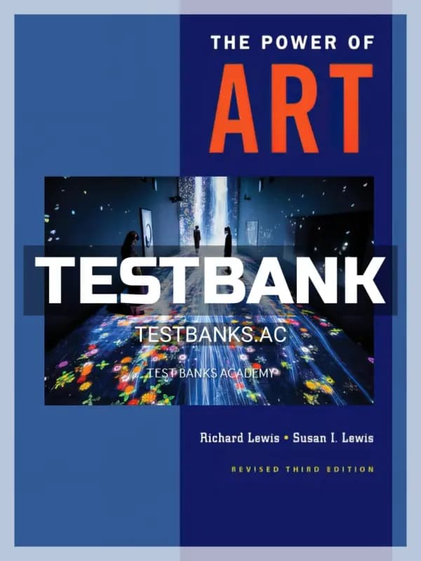 Cover for Test Bank for Power of Art Revised 3rd Edition by Lewis